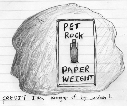 pet rock - paper weight
